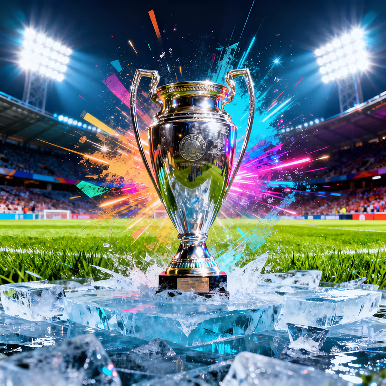 CountSlots shining trophy bursting with color lights, celebrating casino wins and player achievements